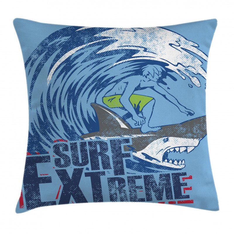 Extreme Sports Retro Pillow Cover