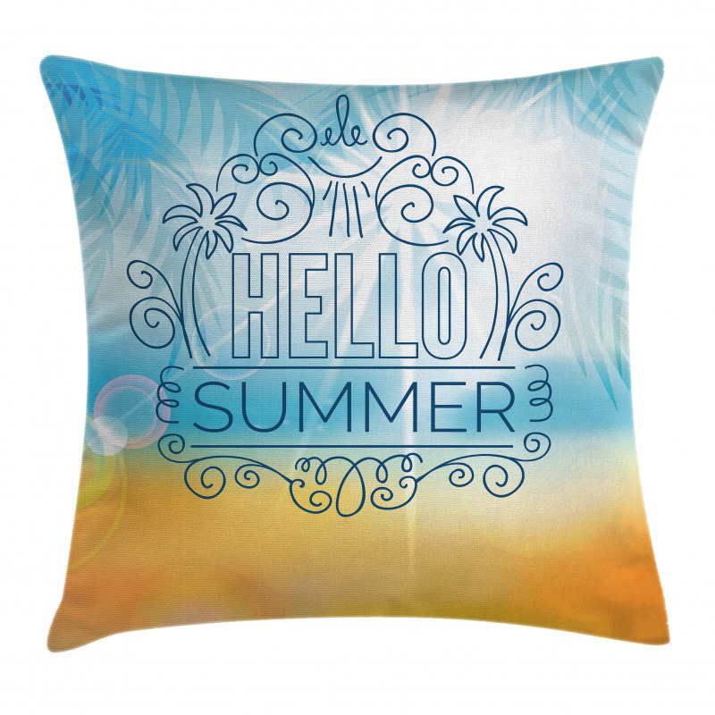 Abstract Sunny Seashore Pillow Cover