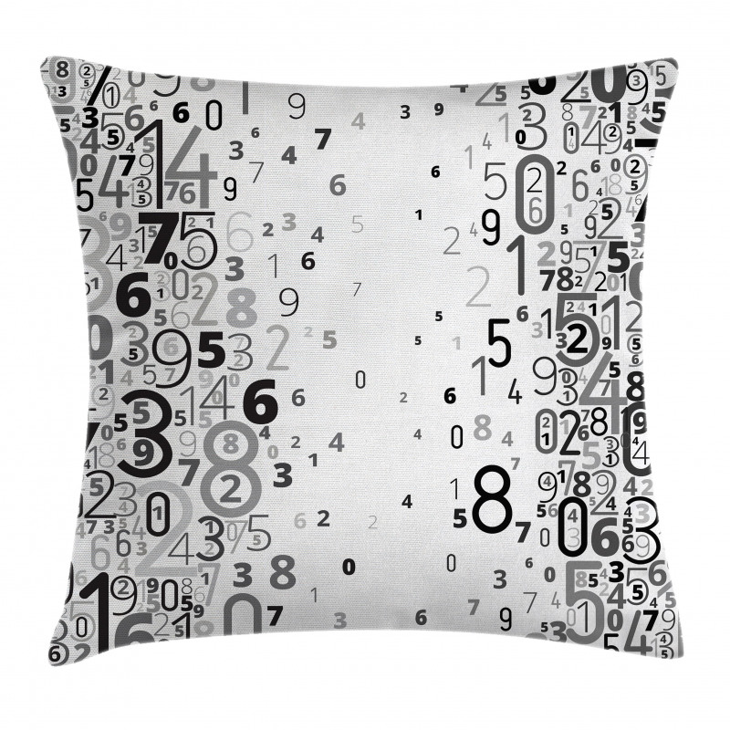Mathematic Numbers Image Pillow Cover