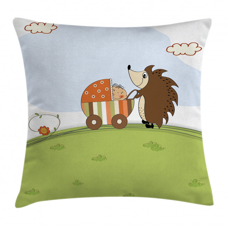 Baby Shower and Hedgehog Pillow Cover