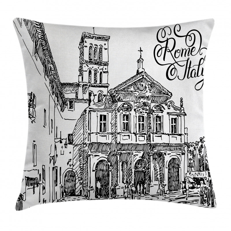 Scenery of Rome Pillow Cover