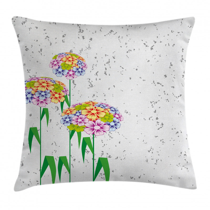 Colorful Daisies Artwork Pillow Cover
