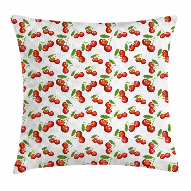Cherry Fruit Pattern Pillow Cover