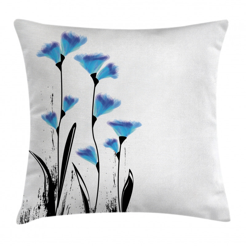 Flowers Tulips in Ombre Pillow Cover