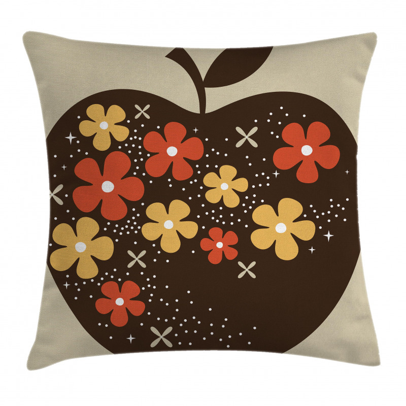 Vector Big Apple Pillow Cover