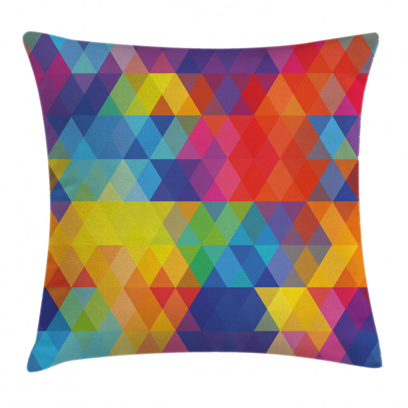 Geometric Blurry Art Pillow Cover