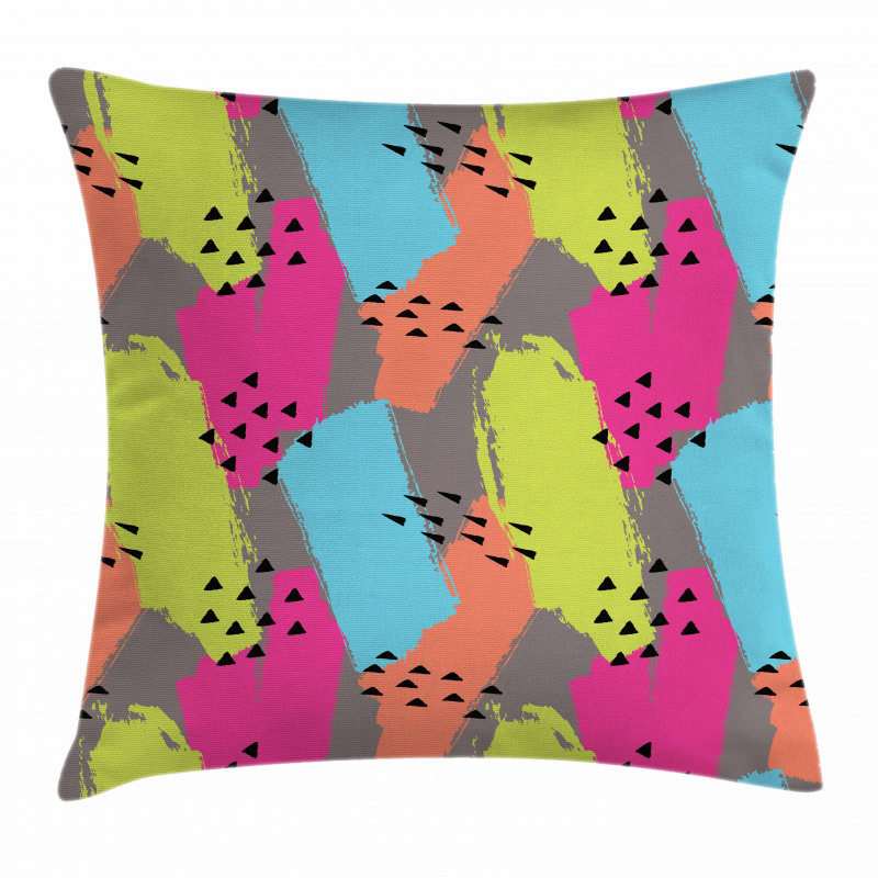 Abstract Colors Triangle Pillow Cover