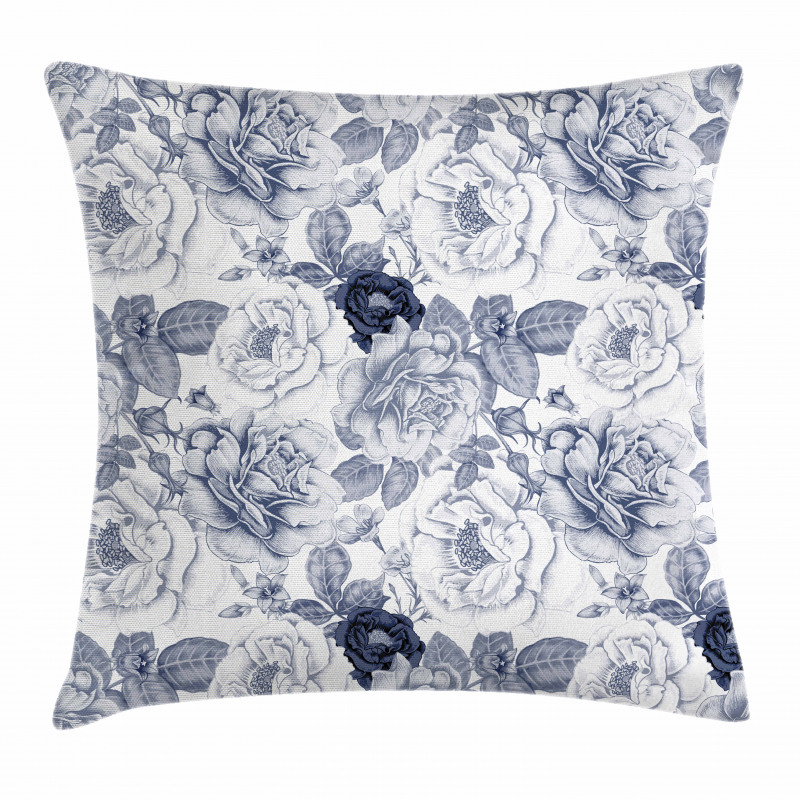 Garden Spring Roses Pillow Cover