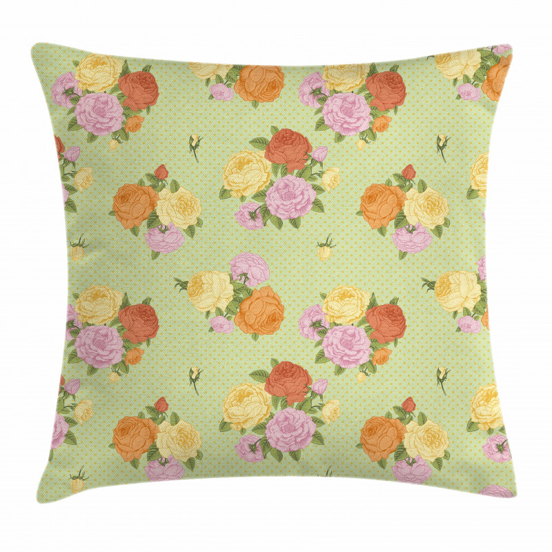 Vintage Flower Rose Pillow Cover
