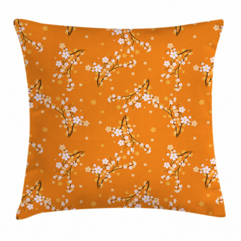 Cherry Tree Blossoms Pillow Cover
