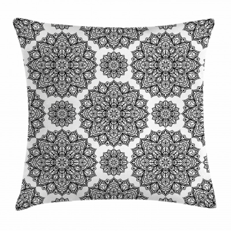 Oriental Mandala Design Pillow Cover