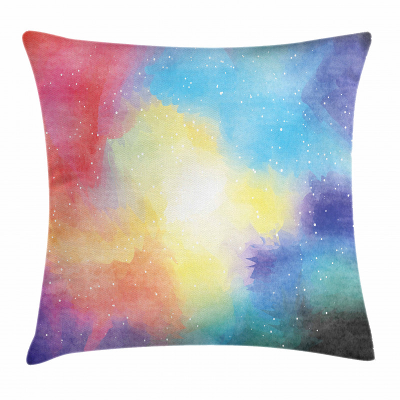 Watercolor Nebula Pillow Cover