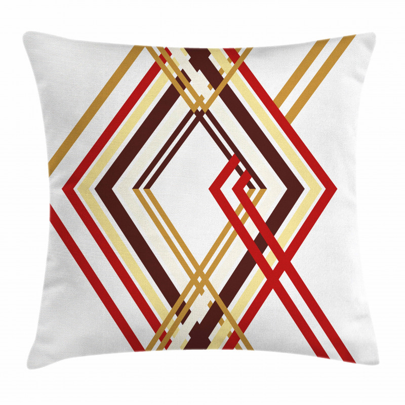 Diamond Like Border Line Pillow Cover