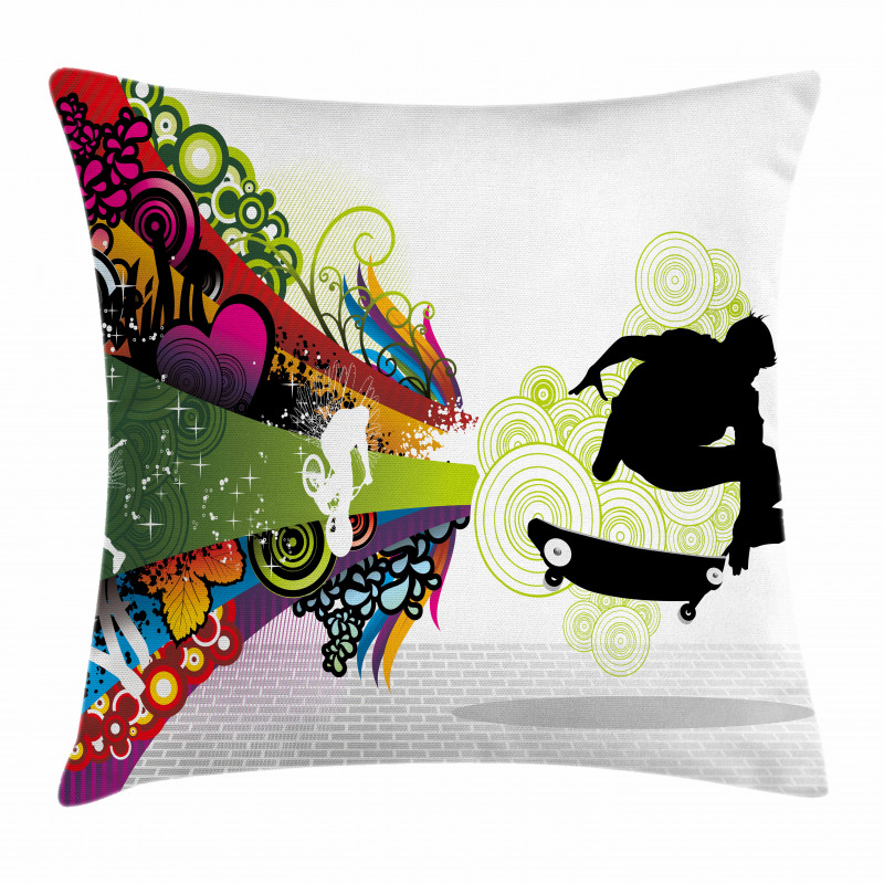 Scater Boy Colorful Pillow Cover