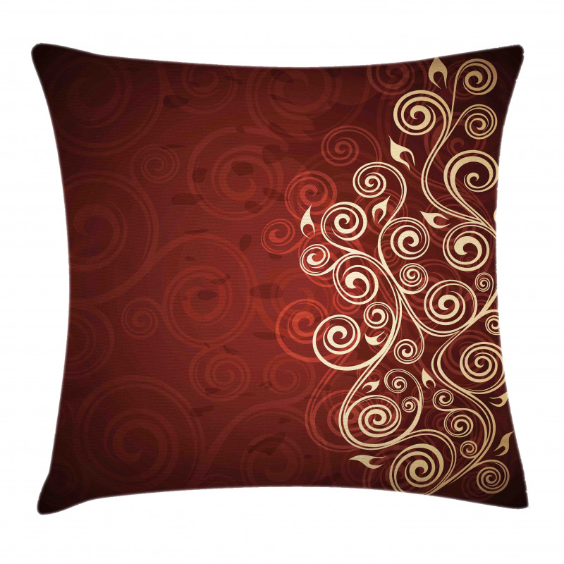 Ombre Flower Swirl Ivy Pillow Cover