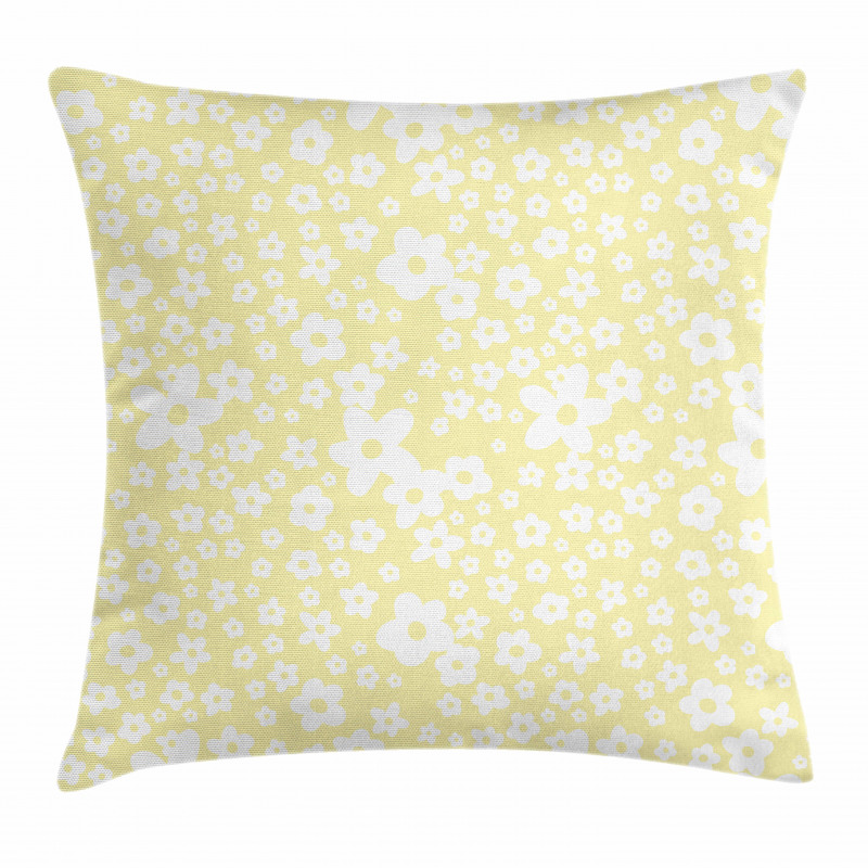 Spring Daisy Blossoms Pillow Cover