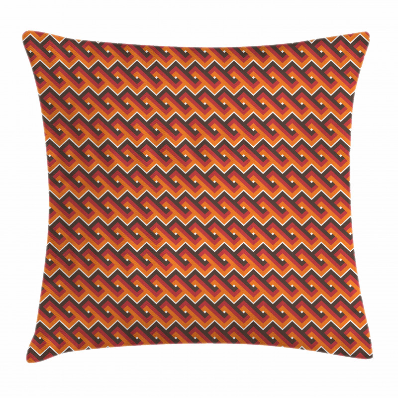 Wavy Zig Zag Pattern Pillow Cover