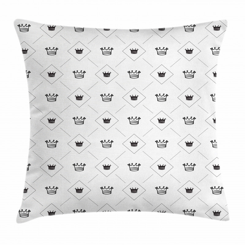 Crowns Dots Pillow Cover