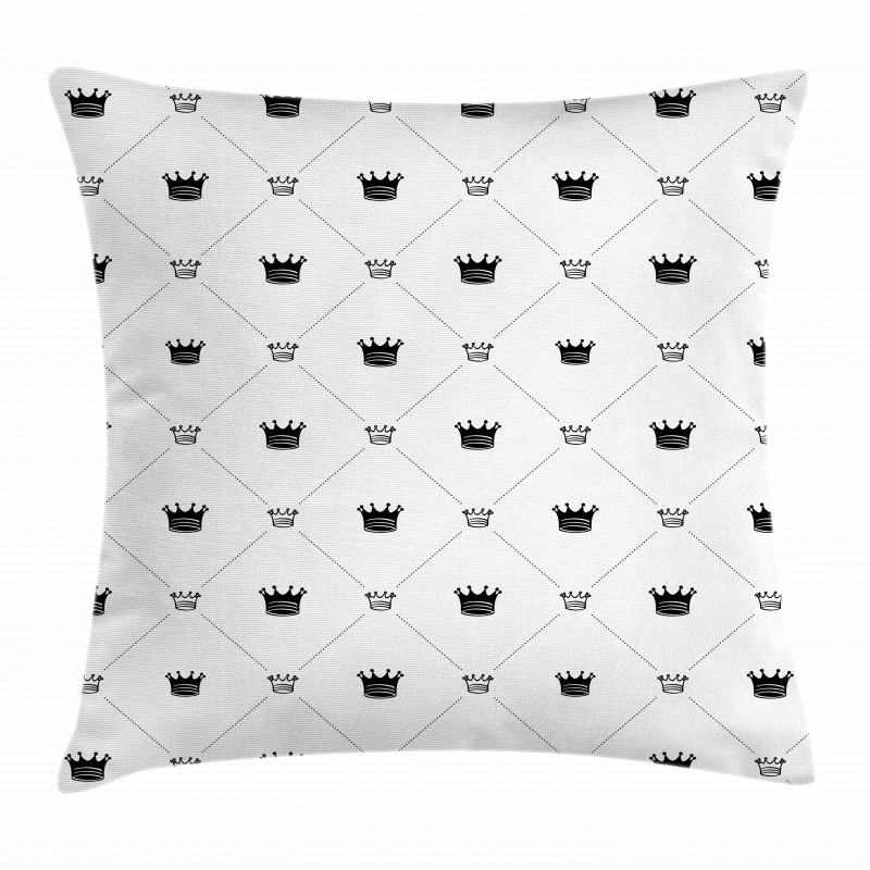 Traditional Crown Sign Pillow Cover