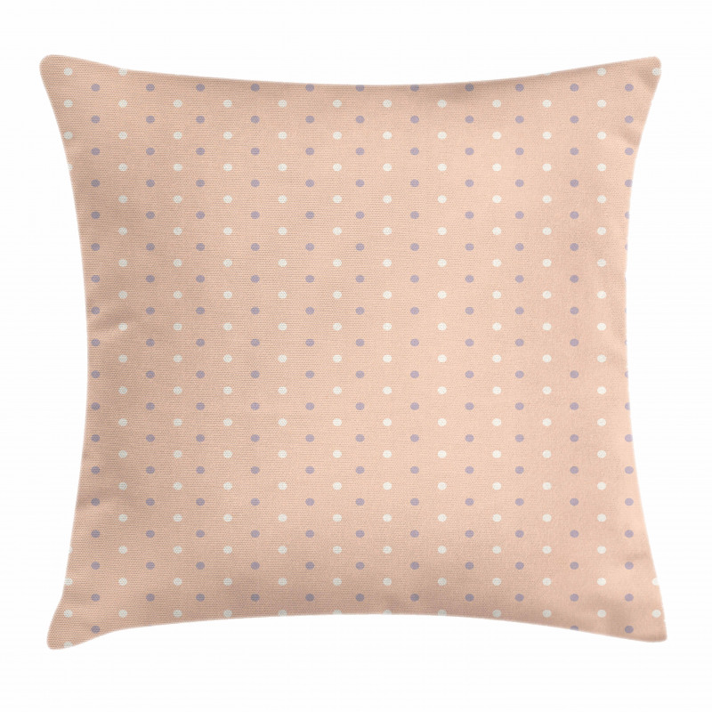 Retro Vintage Lilac Dots Pillow Cover