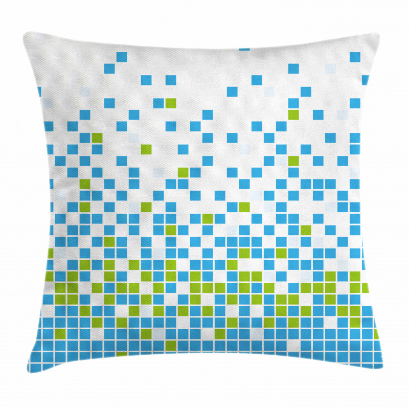 Mosaic Grid Pixel Art Pillow Cover