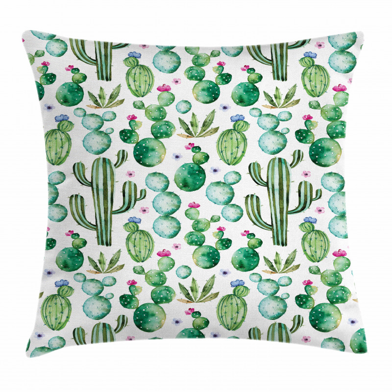 Mexican Cactus Plants Pillow Cover