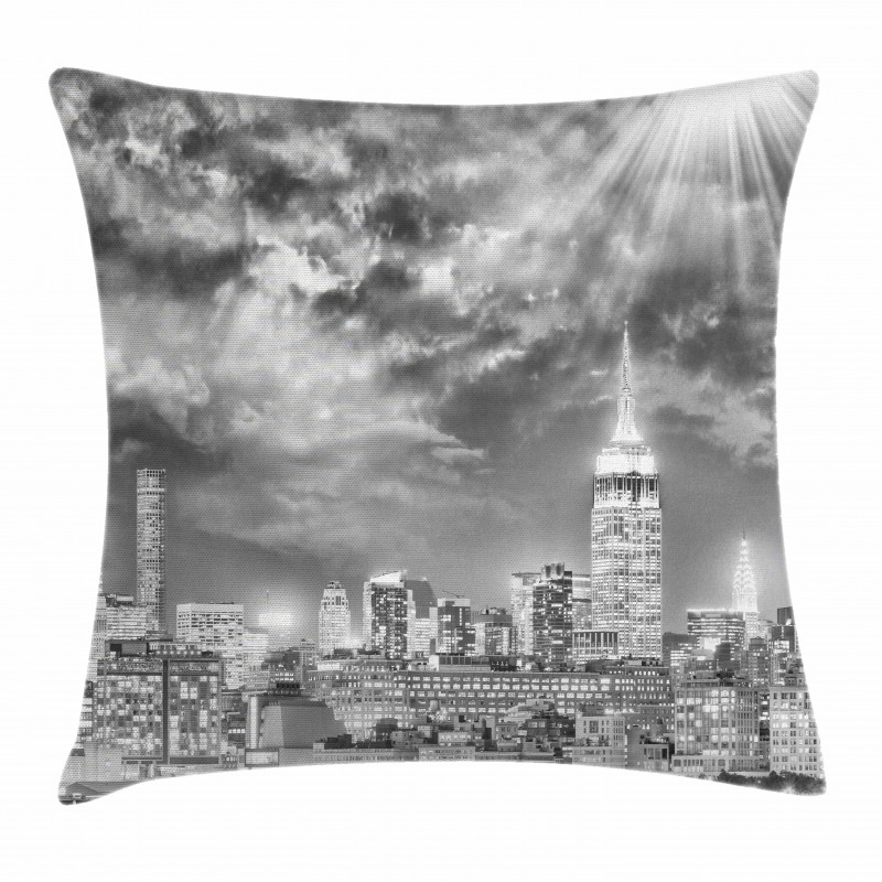 NYC Dramatic Skyline Pillow Cover