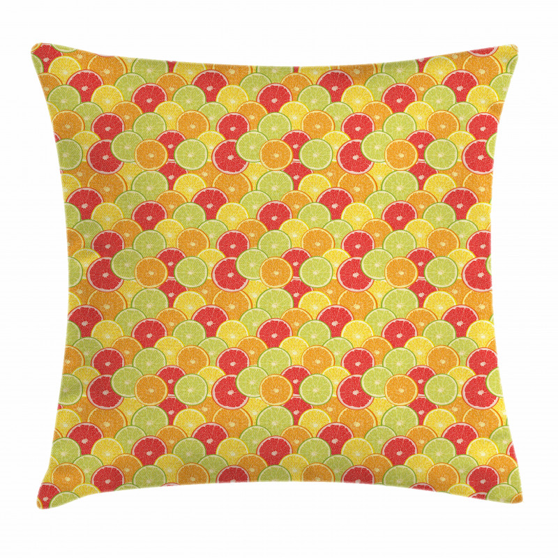 Orange Lemon Fruits Pillow Cover