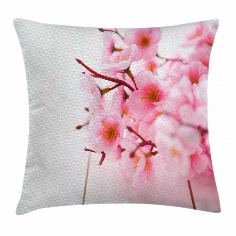 Cherry Blossom Petals Pillow Cover