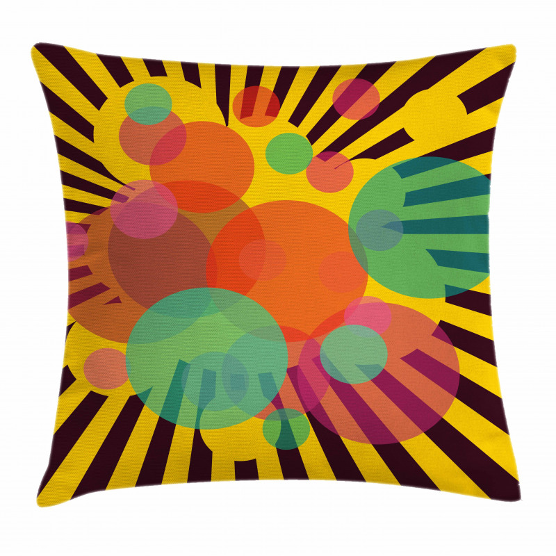 Circular Stripes Pillow Cover