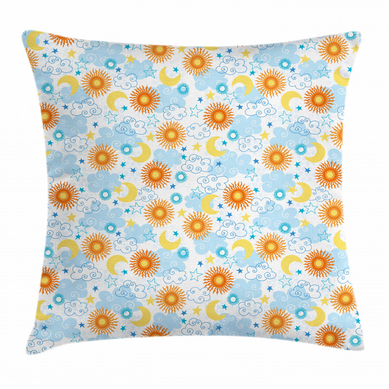 Celestial Elements Tile Pillow Cover