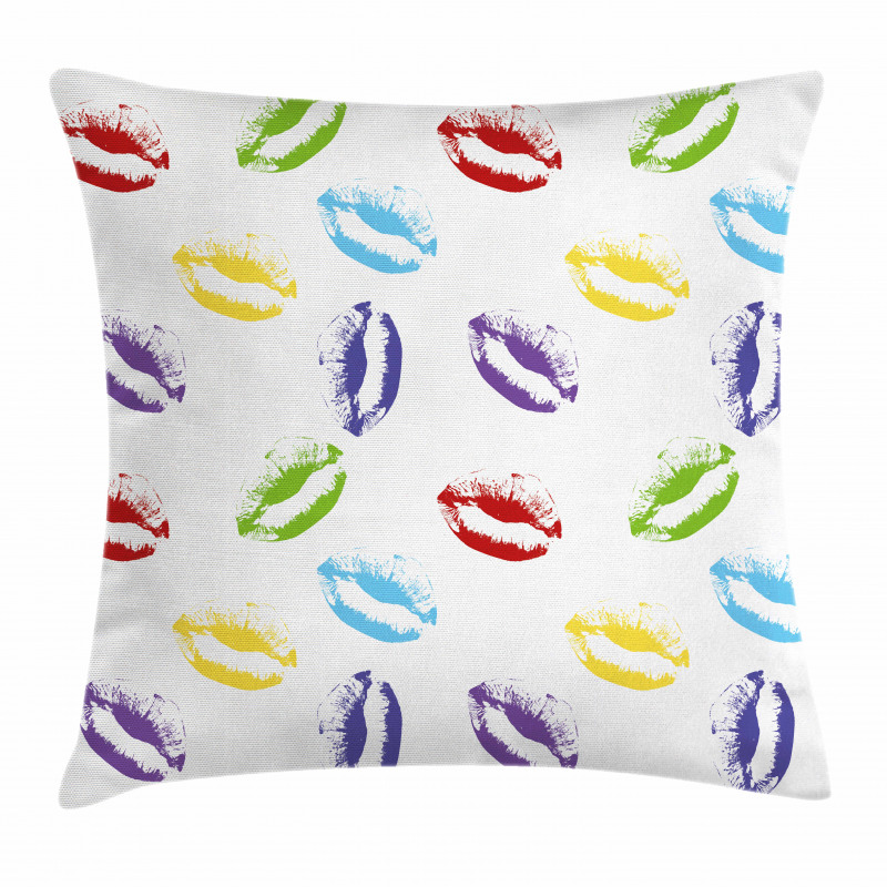 Seductive Lips Kisses Art Pillow Cover