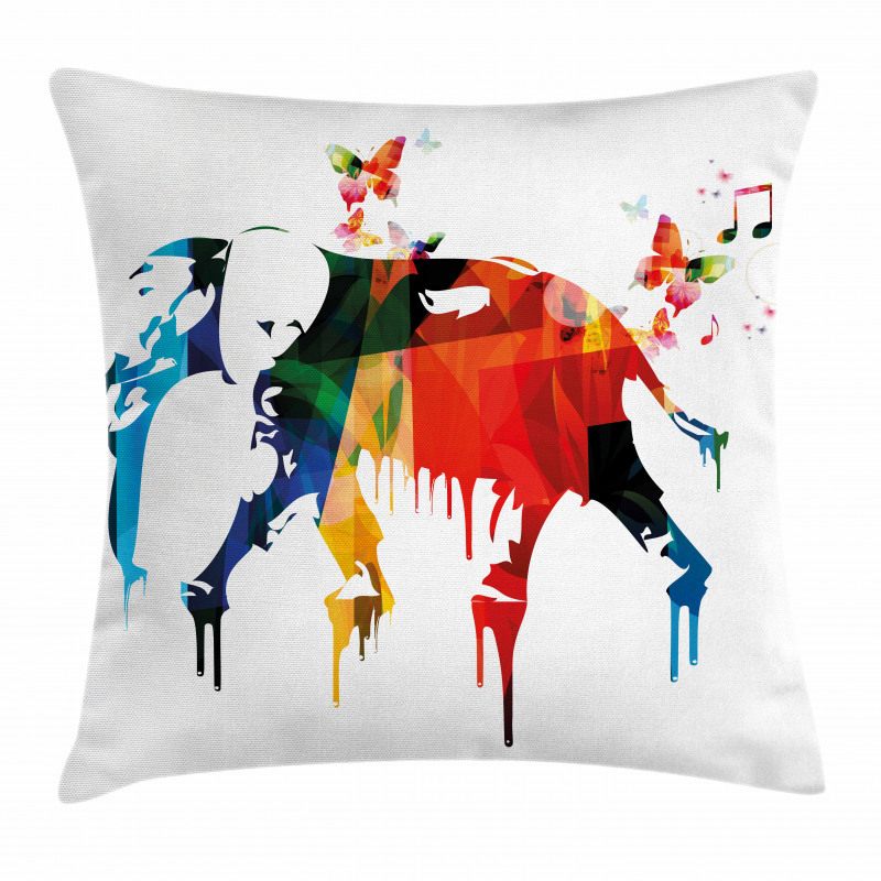 Wild Elephant Pillow Cover