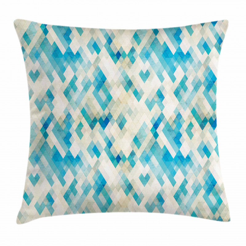 Hexagonal Abstract Grunge Pillow Cover