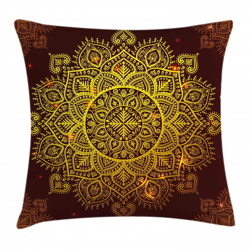 Oriental Snowflake Art Pillow Cover