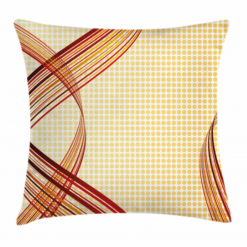 Abstract Curvy Stripes Pillow Cover