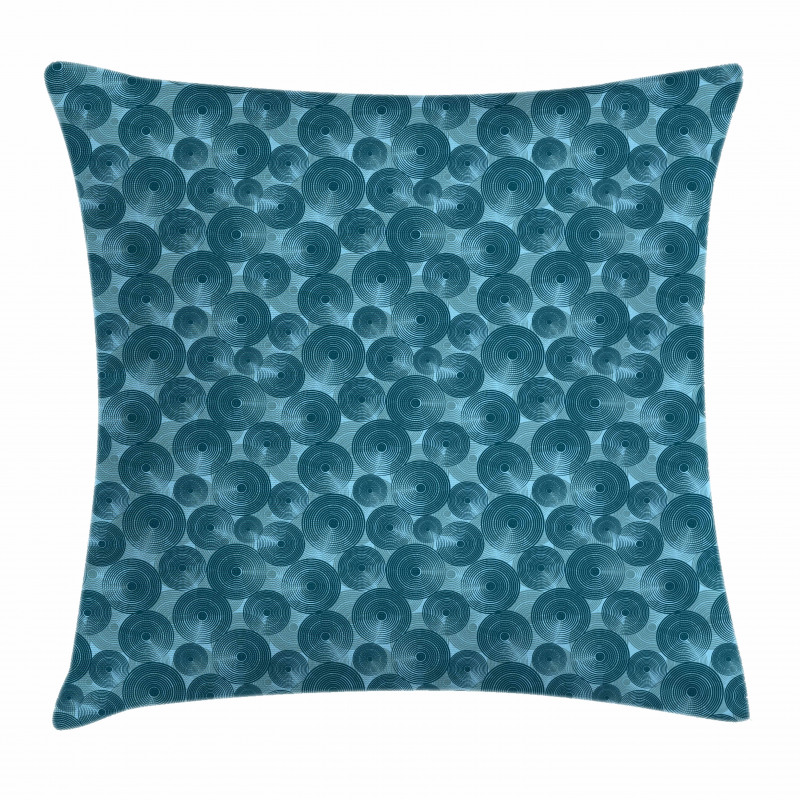 Circles Dots Rounded Tile Pillow Cover
