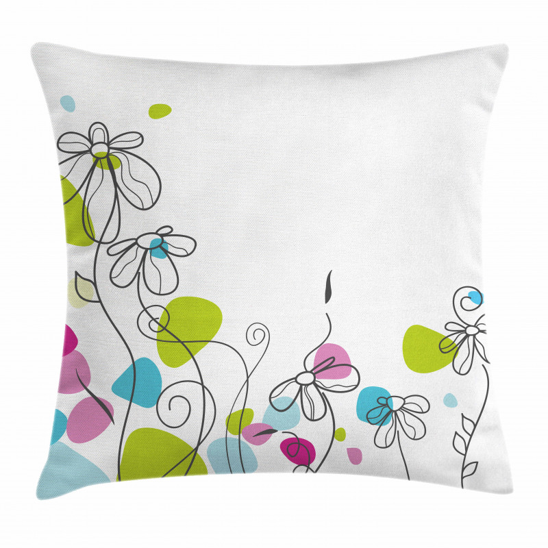 Daisies Spring Florets Pillow Cover