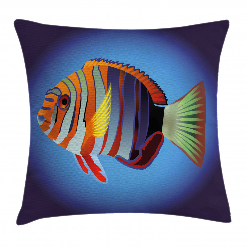 Tropical Exotic Sea Fish Pillow Cover