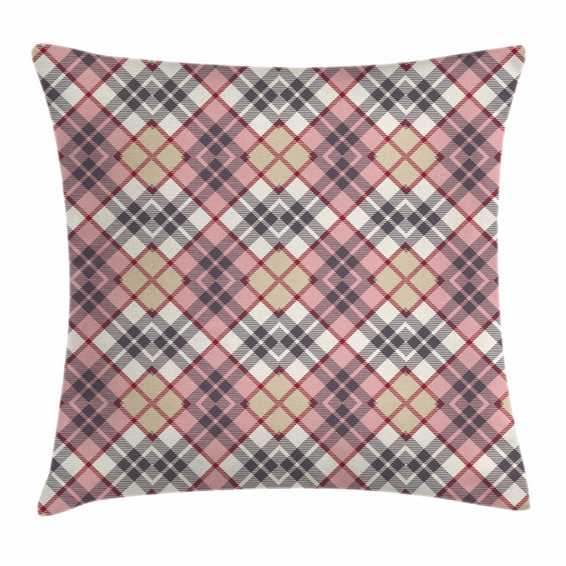 Tartan Motif Pillow Cover