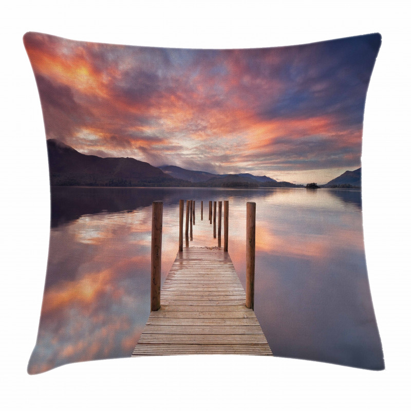 Flooded Jetty England Pillow Cover