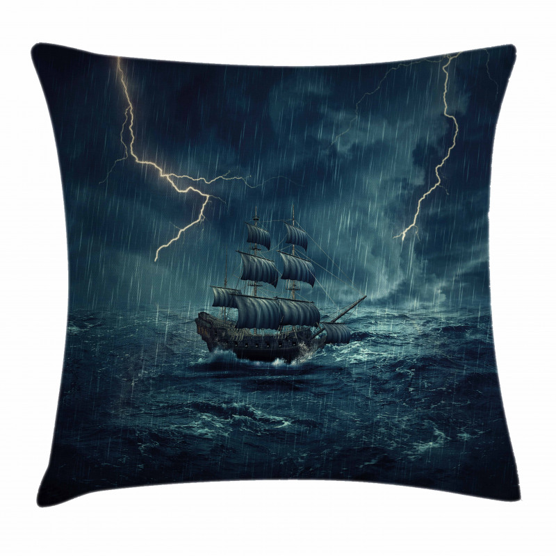 Pirate Vintage Ship Pillow Cover