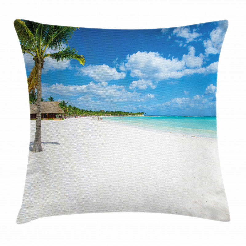 Tropical Island Seashore Pillow Cover
