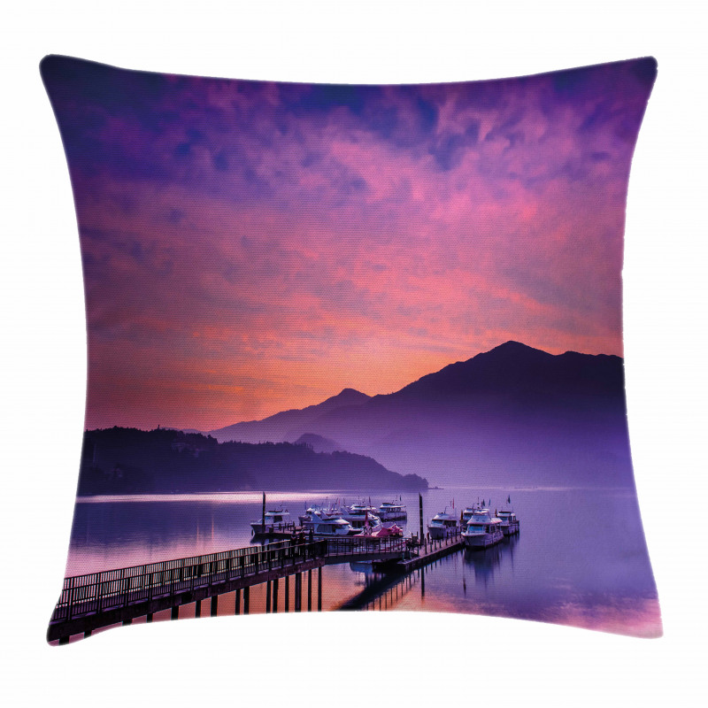 Lake in Nantou Taiwan Pillow Cover