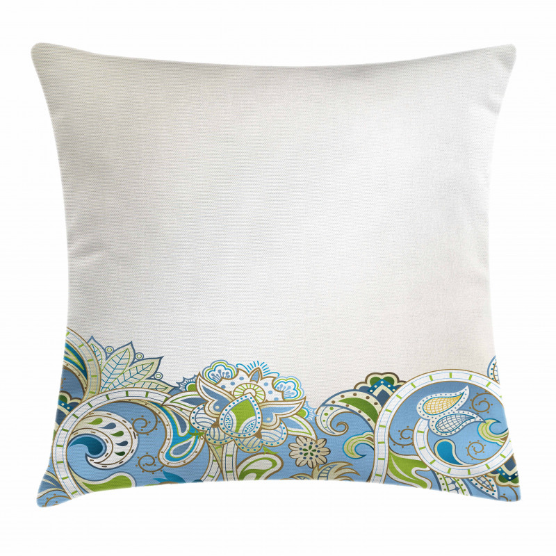 Abstract Flowers Curvy Pillow Cover