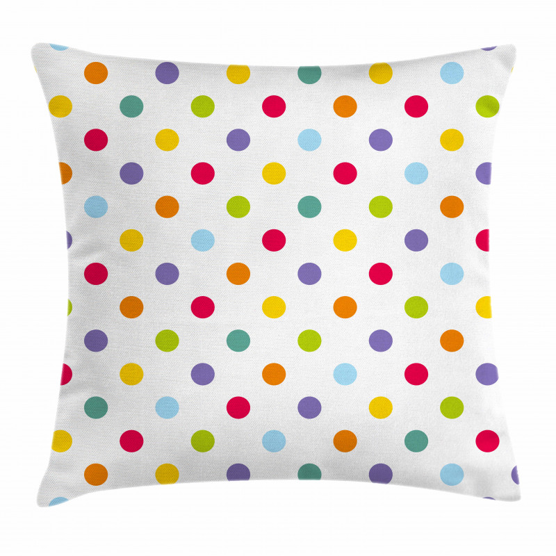 Cheerful Design Polka Dot Pillow Cover