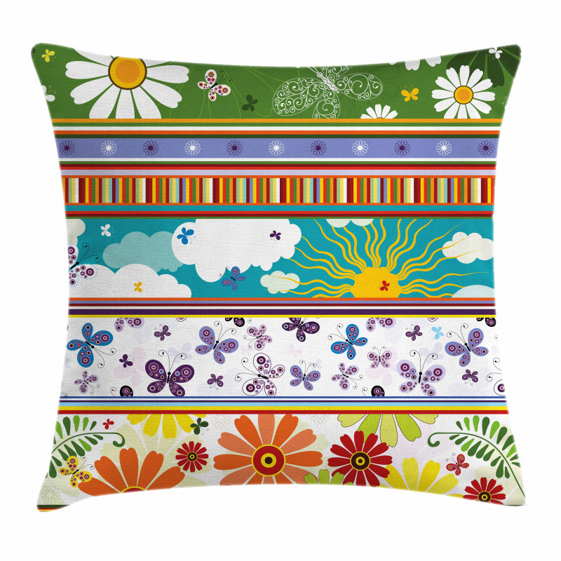 Vivid Daisies Sun Kids Pillow Cover