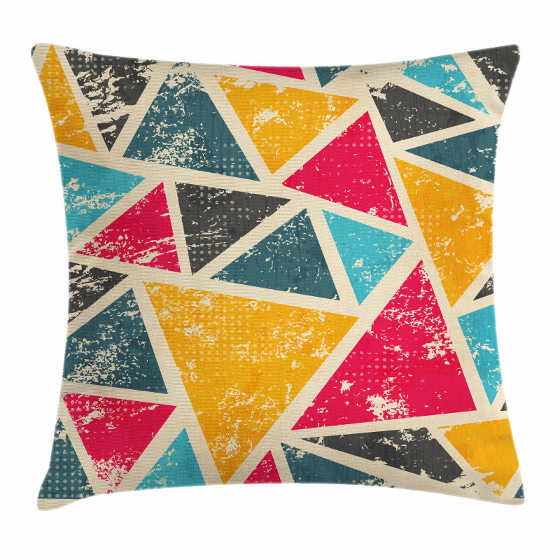 Funk Art Grungy Abstract Pillow Cover