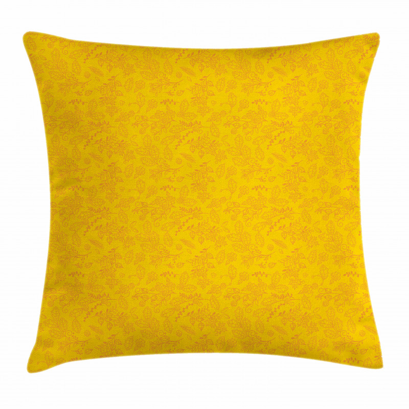 Autumn Bay Leaf Berries Pillow Cover