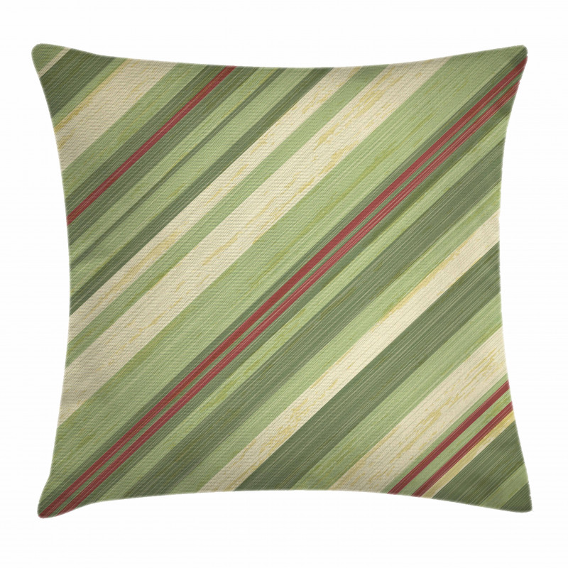 Diagonal Stripes Grungy Pillow Cover